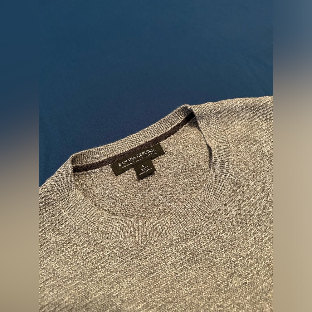 BANANA REPUBLIC•ORGANIC SLUB COTTON SWEATER